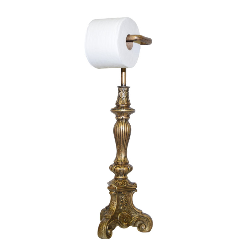 Hickory Manor House Free Standing Classic Toilet Paper Holder & Reviews